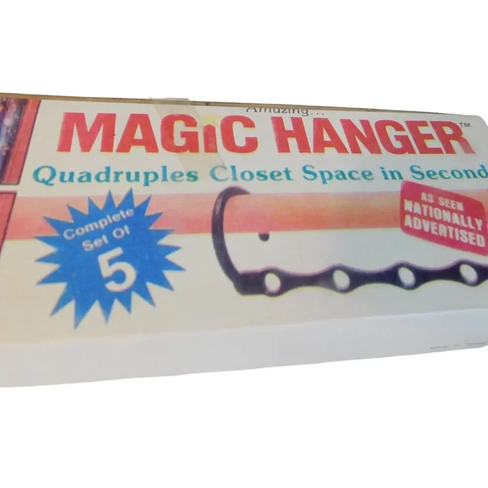 Vintage Magic Hanger Lot 8 Boxes Closet Space Saving Organizer As Seen On TV 90s